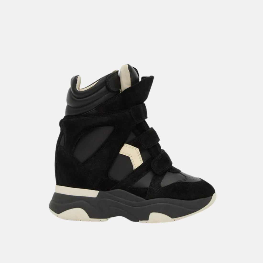 Balskee High Top Leather Wedge Sneakers