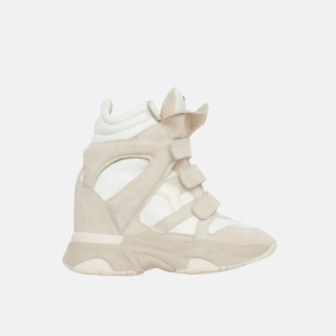 Balskee High Top Leather Wedge Sneakers