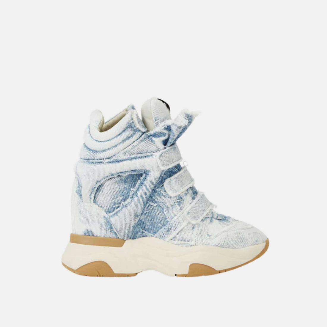 Balskee High Top Wedge Sneakers In Denim