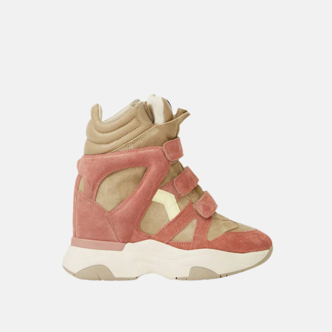 Balskee Wedge Sneakers In Suede Calfskin Leather