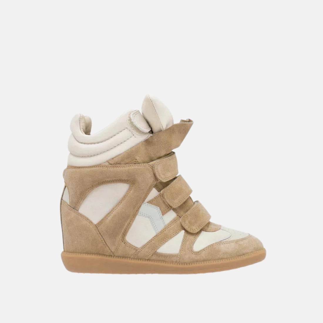 Bekett Wedge Sneakers In Suede Calfskin Leather