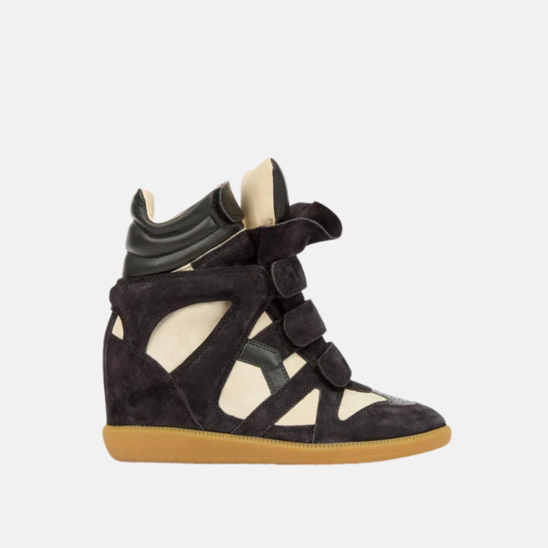 Bekett Wedge Sneakers In Suede Calfskin Leather