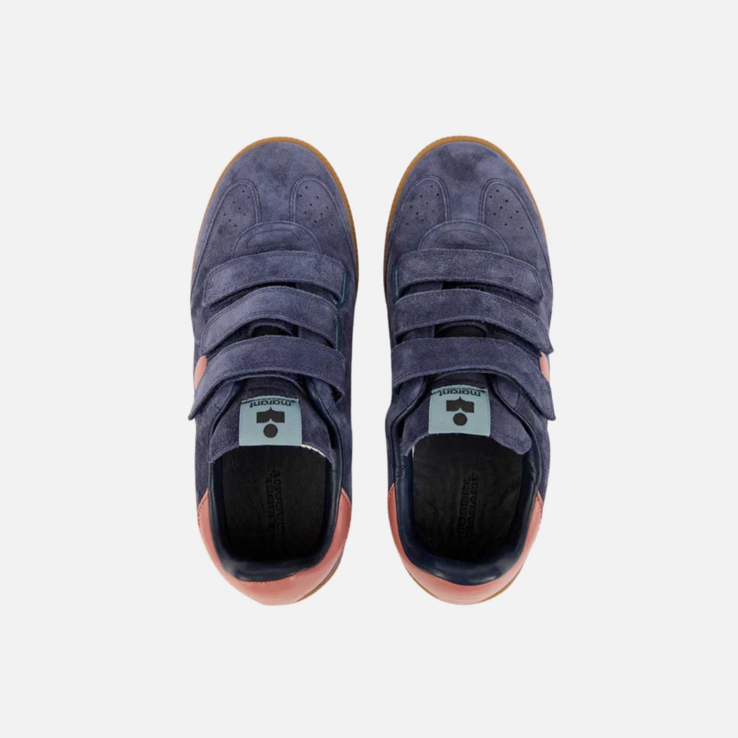 Beth Low Top Sneakers In Suede Calfskin Leather