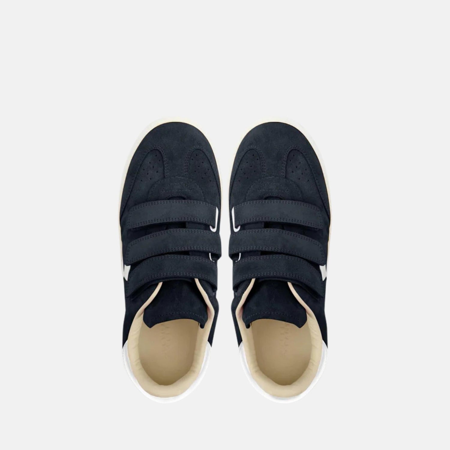 Beth Sneakers In Suede Calfskin With Velcro Straps