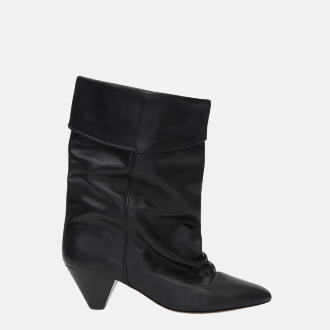 Dalby Draped Boots In Calfskin Leather