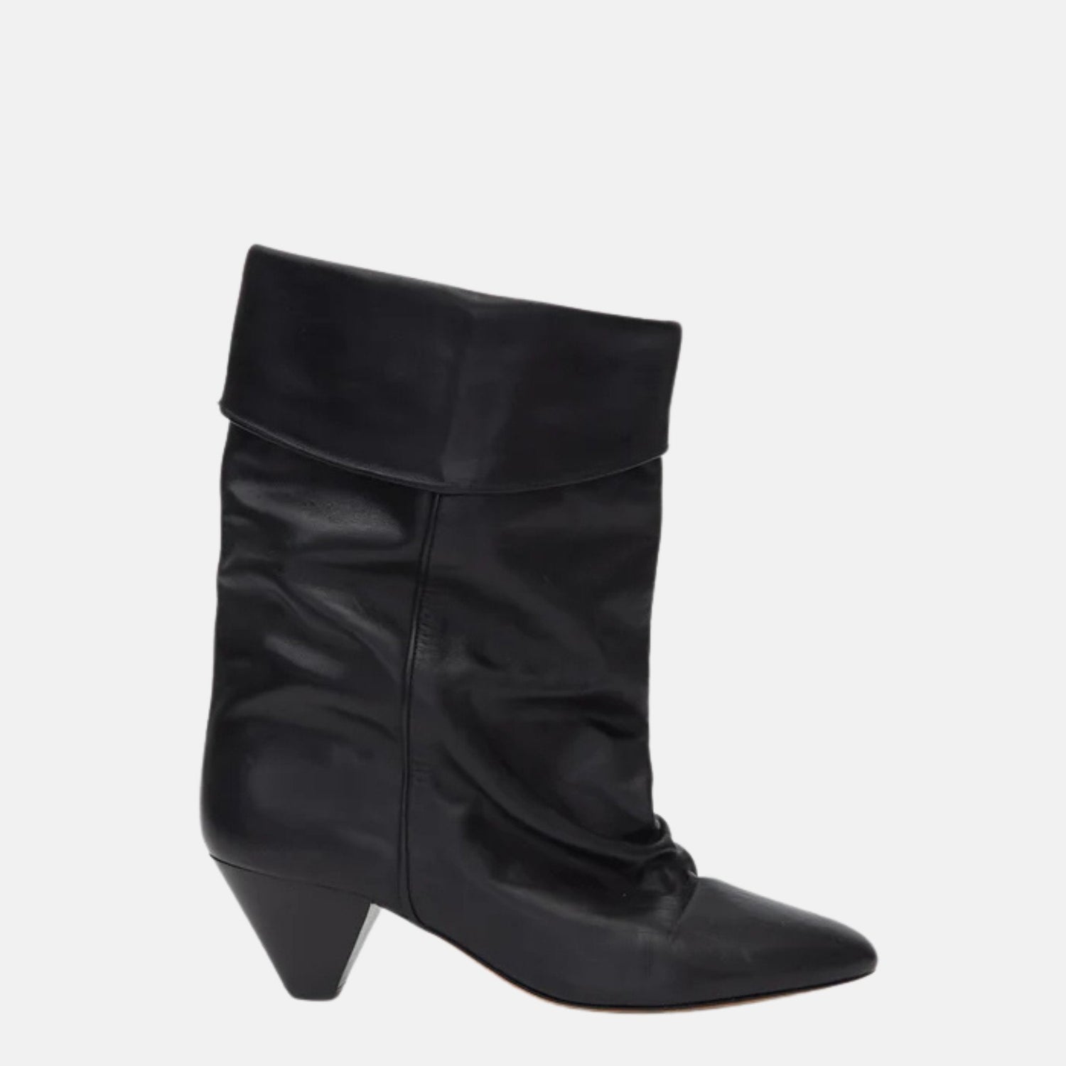 Dalby Draped Boots In Calfskin Leather