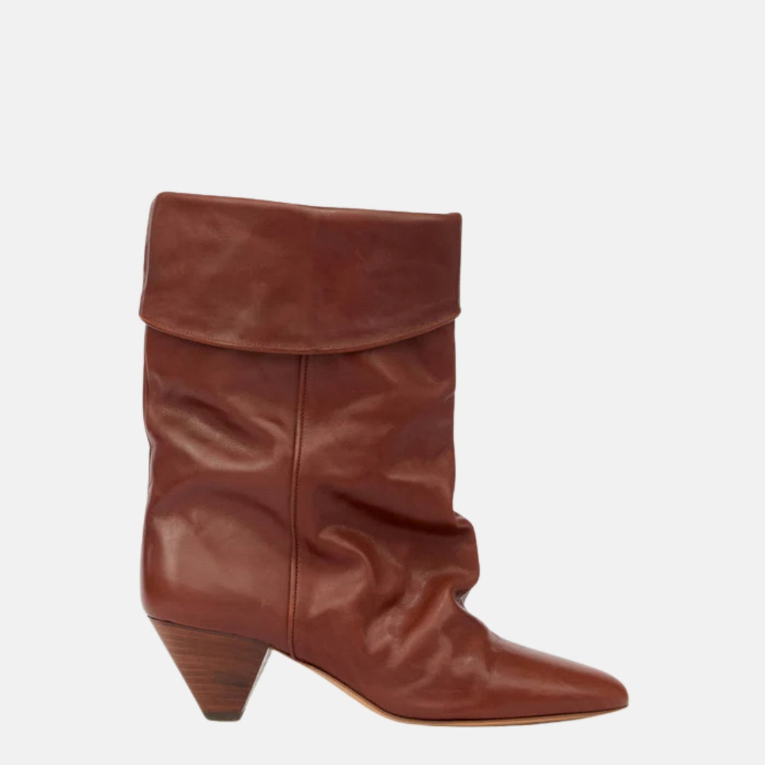Dalby Draped Boots In Calfskin Leather