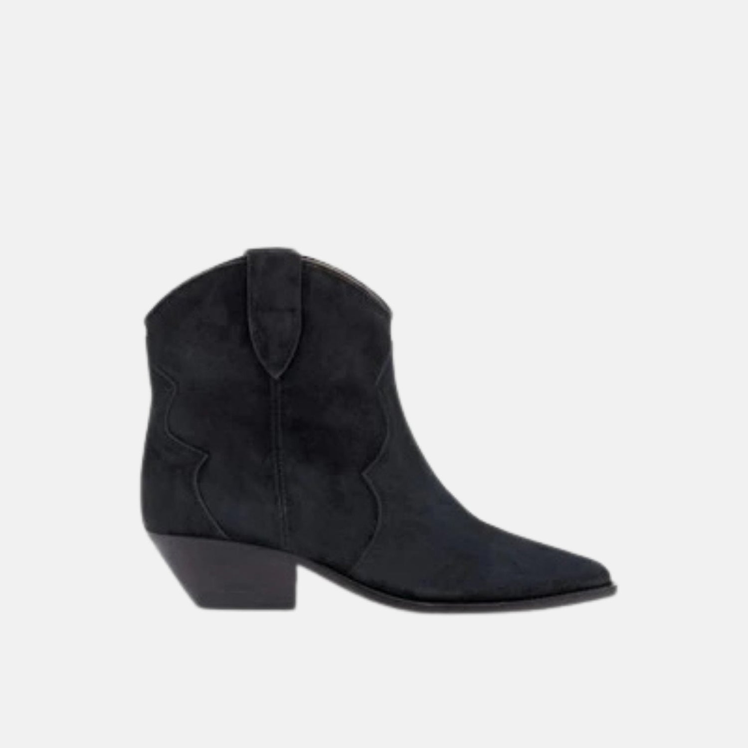 Dewina Cowboy Boots In Suede Calfskin Leather