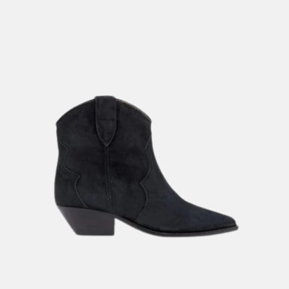Dewina Cowboy Boots In Suede Calfskin Leather