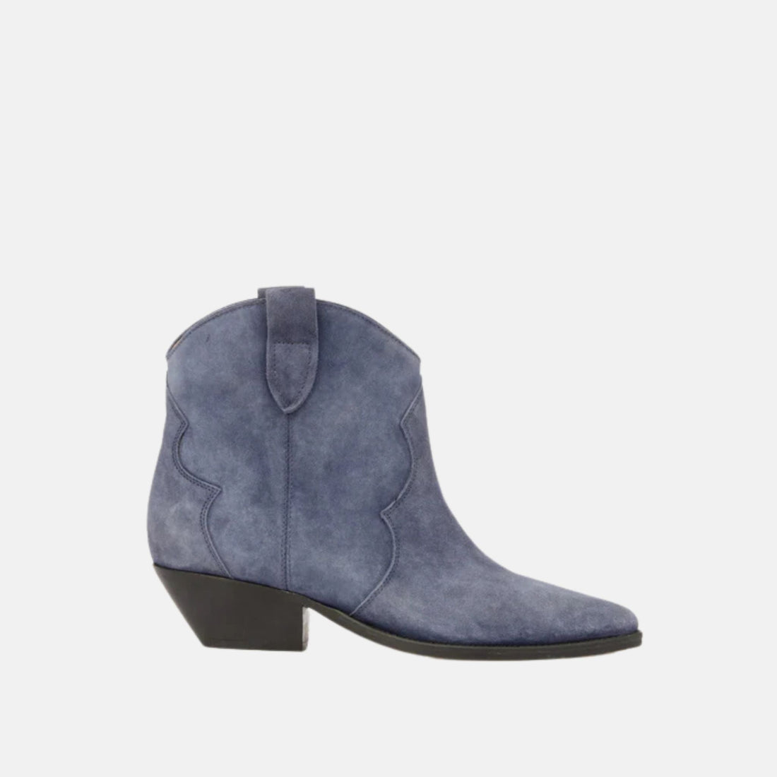 Dewina Cowboy Boots In Suede Calfskin Leather