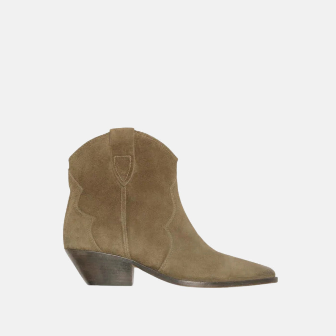 Dewina Cowboy Boots In Suede Calfskin Leather