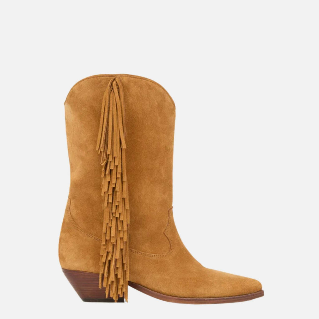 Duerto Cowboy Boots In Fringed Suede Calfskin