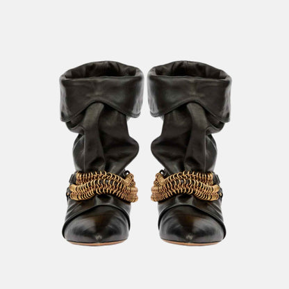 Edrik Draped Boots With Chains