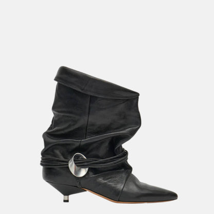 Edrika Draped Boots With Jewels