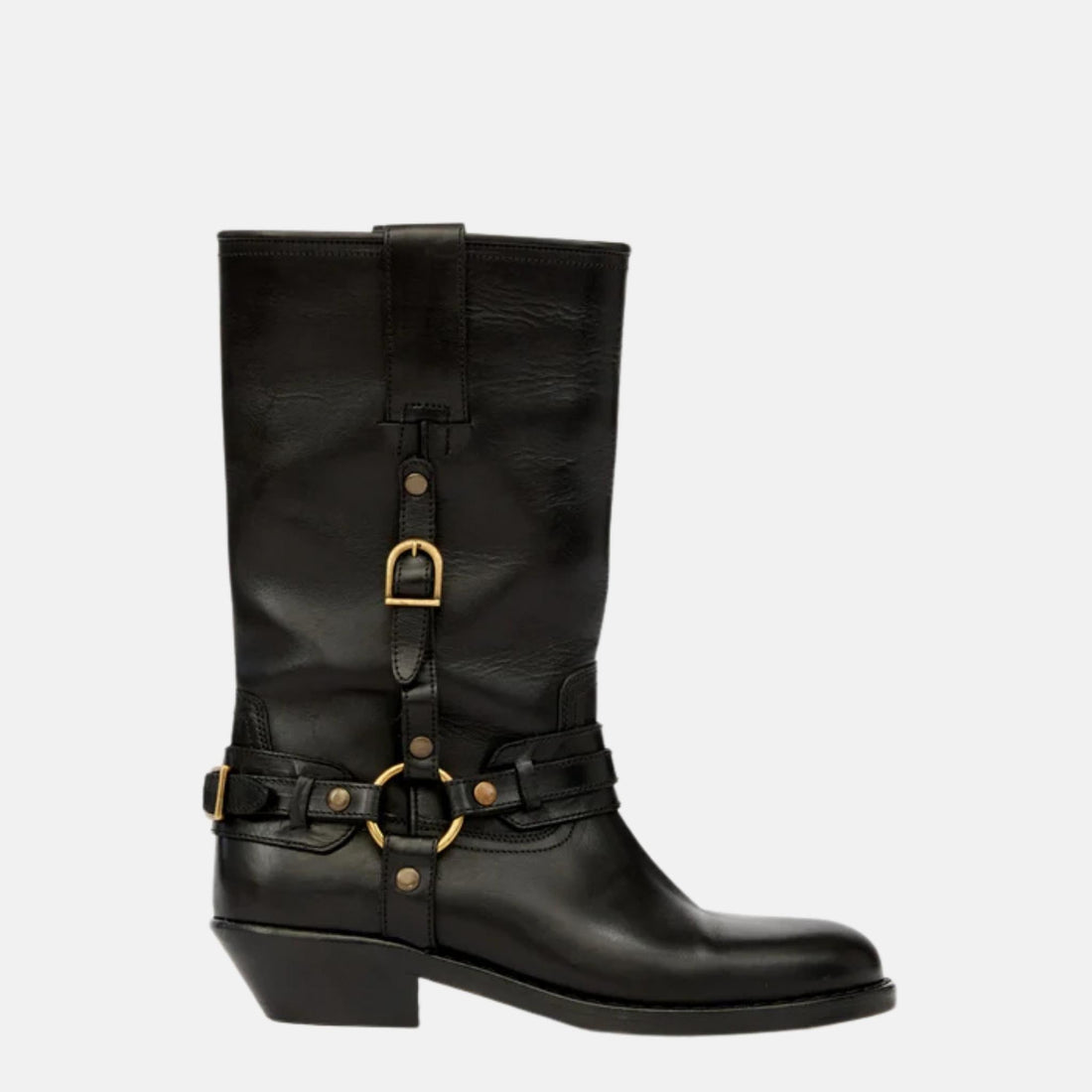 Heiko Camargue Boots In Leather With Straps