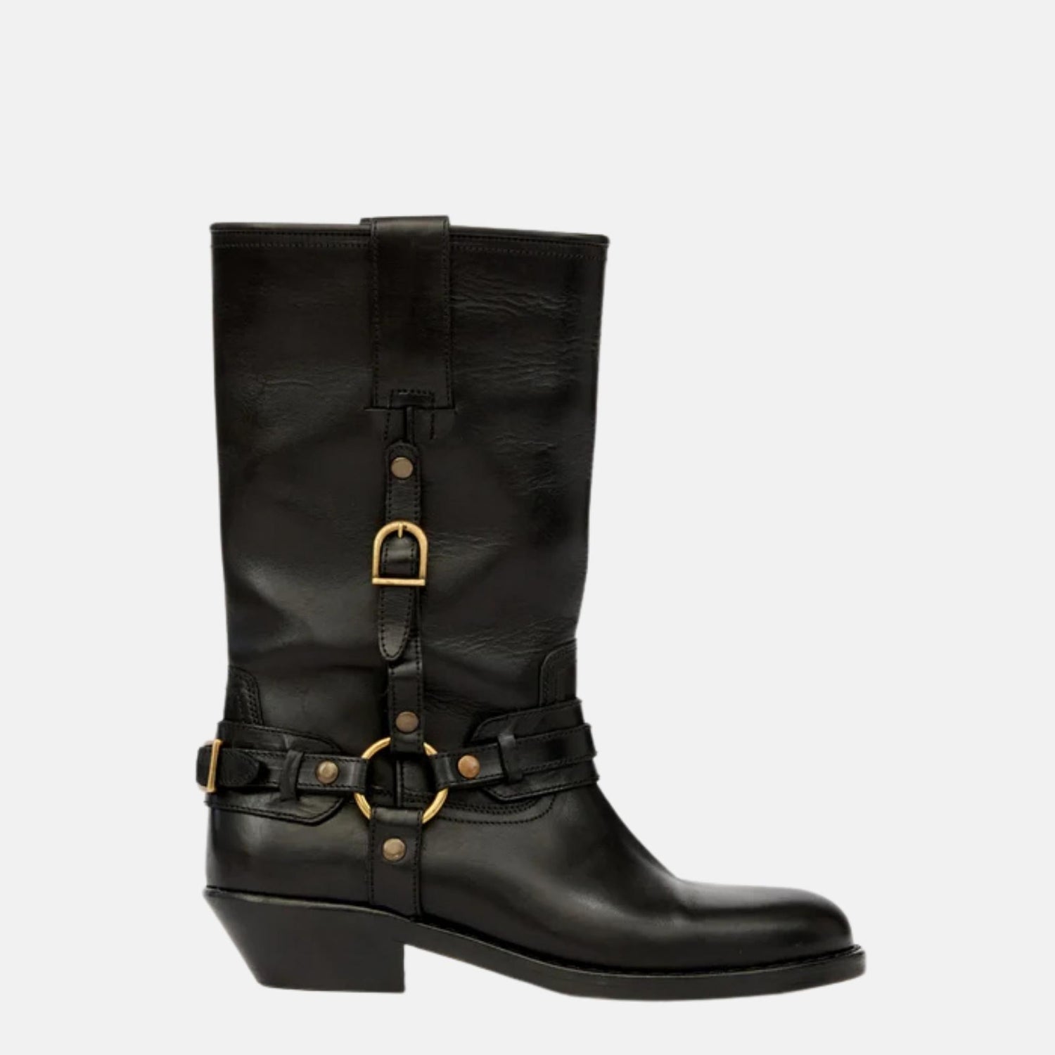 Heiko Camargue Boots In Leather With Straps