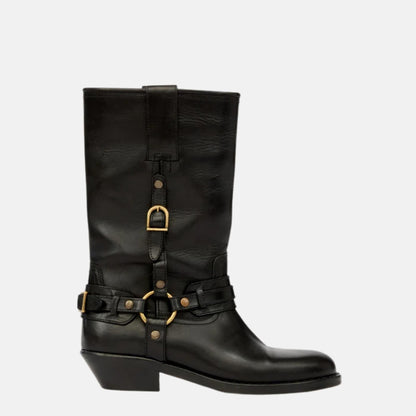 Heiko Camargue Boots In Leather With Straps