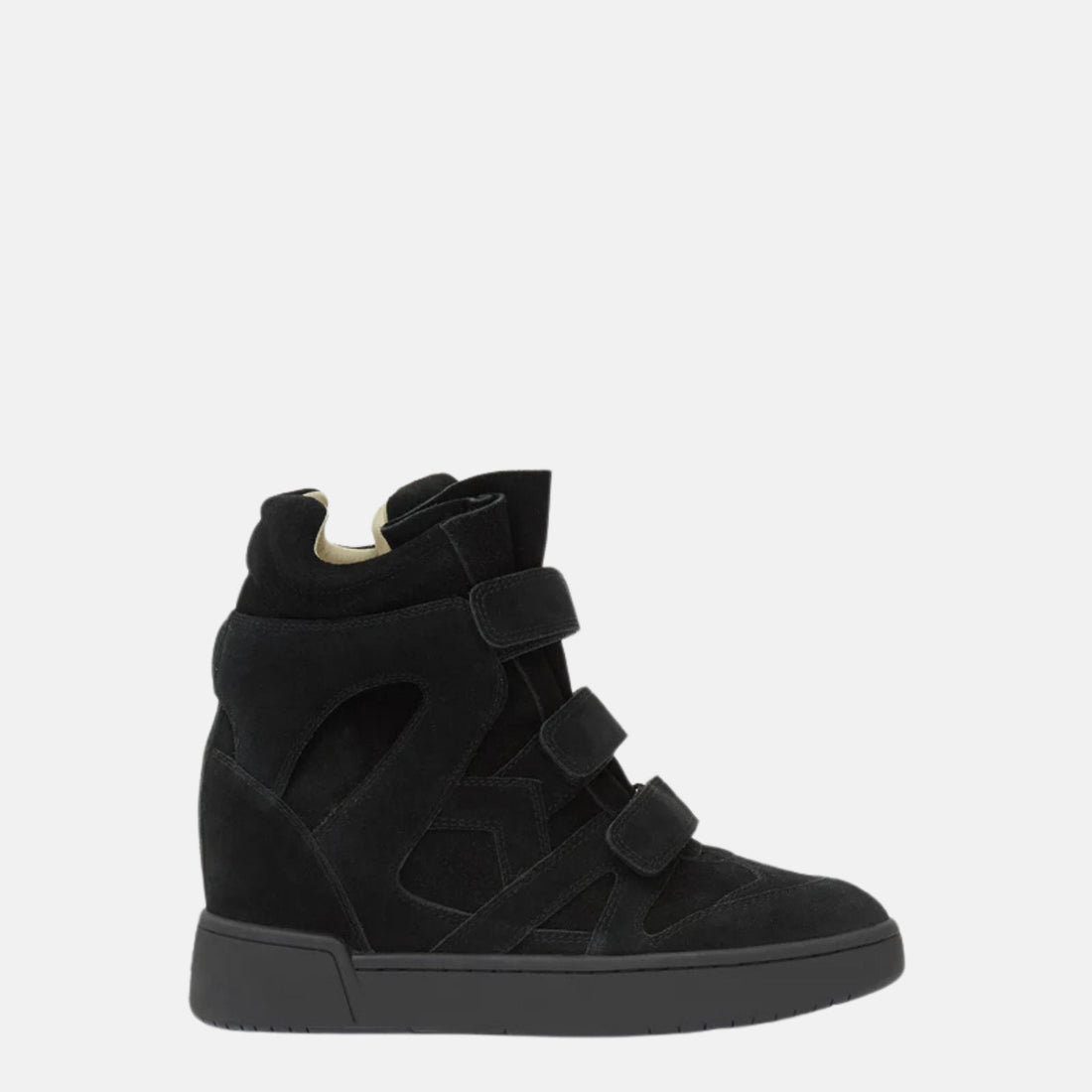 IM3 High Top Wedge Sneakers In Leather