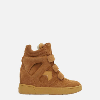 IM3 High Top Wedge Sneakers In Leather