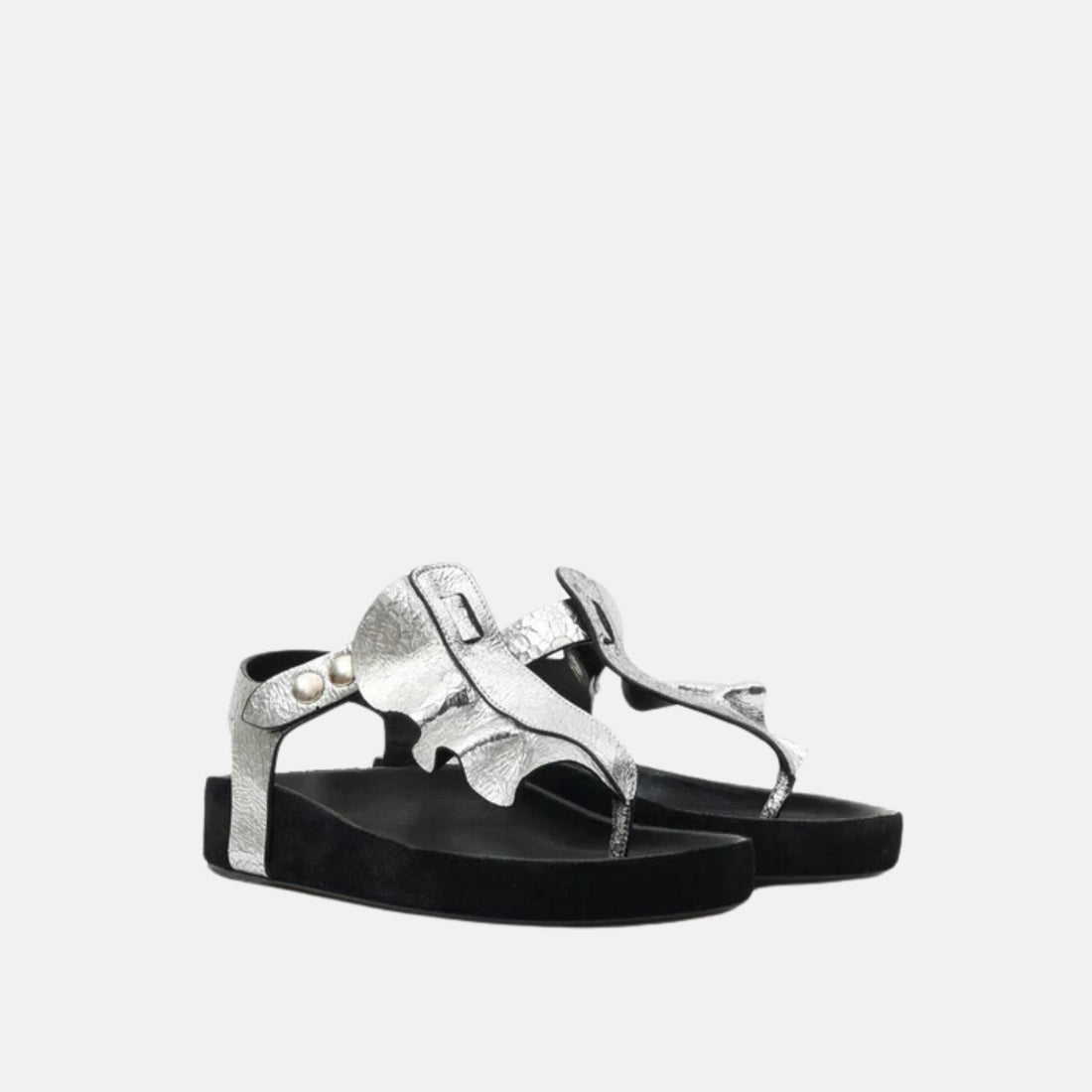 Isela Flat Leather Sandals