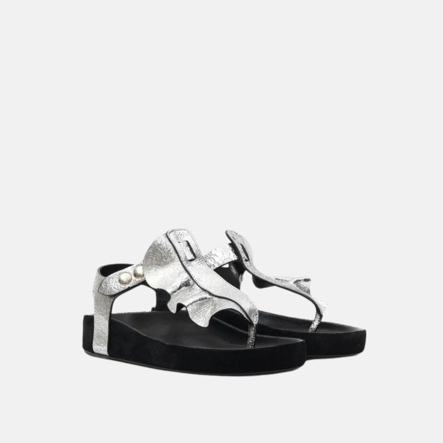 Isela Flat Leather Sandals