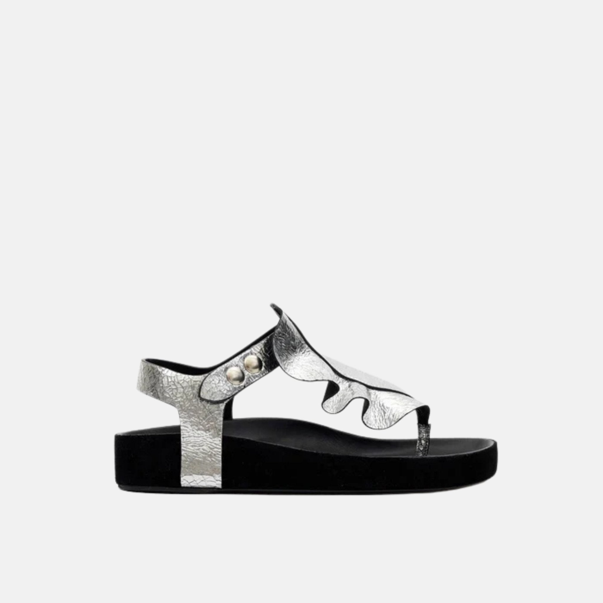 Isela Flat Leather Sandals