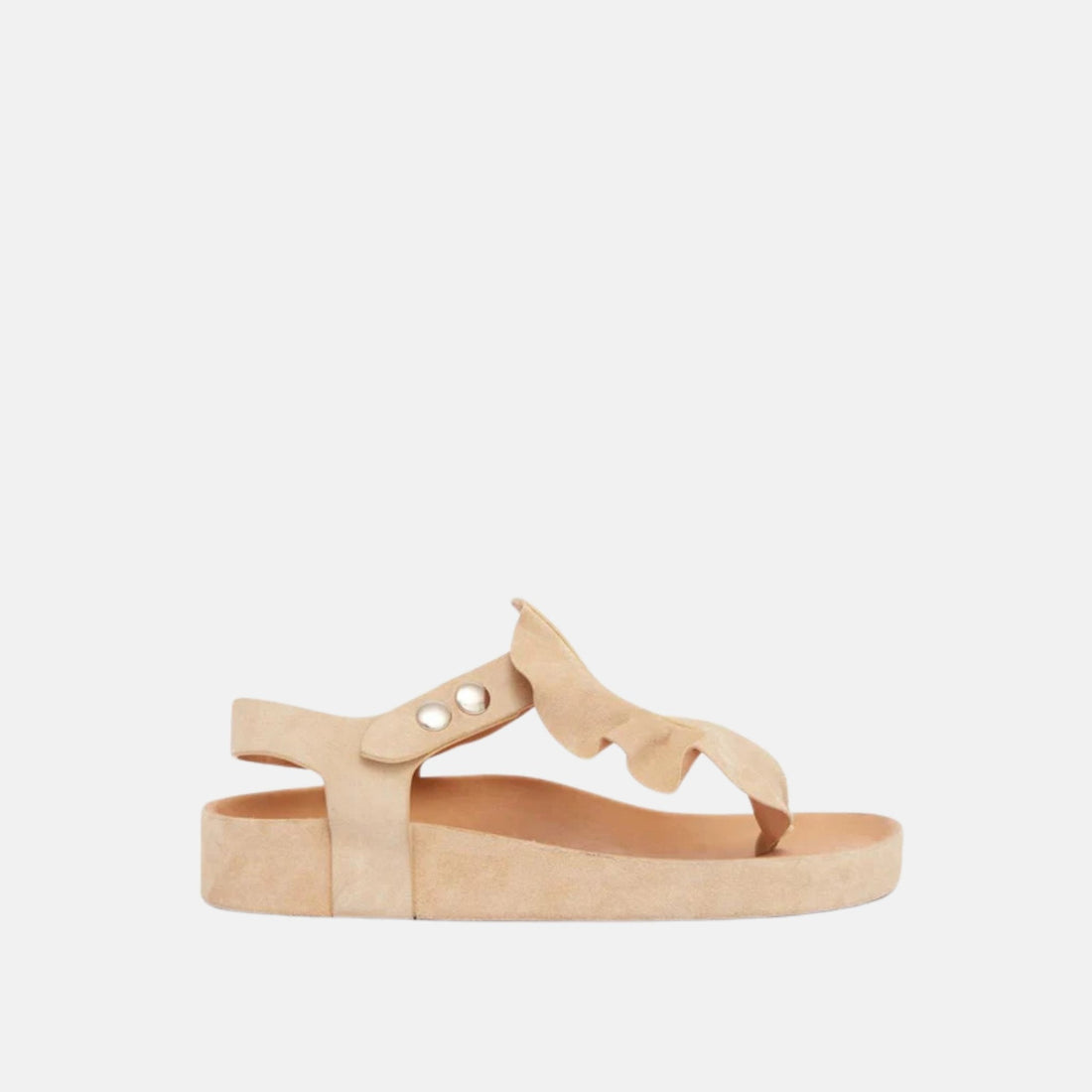 Isela Flat Sandals In Leather