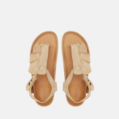 Isela Flat Sandals In Leather