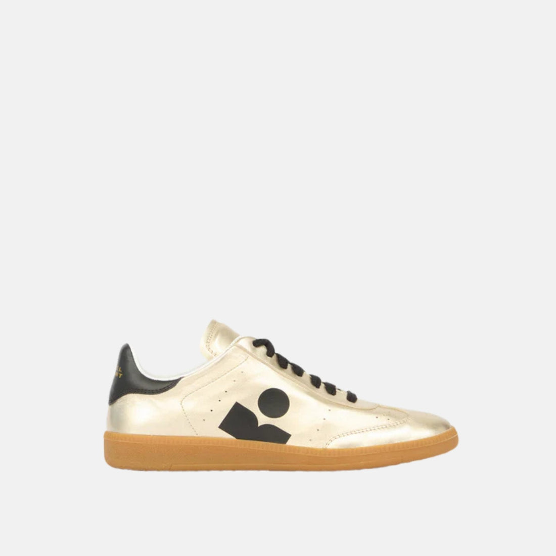 Kaycee Low Top Sneakers In Metallic Leather