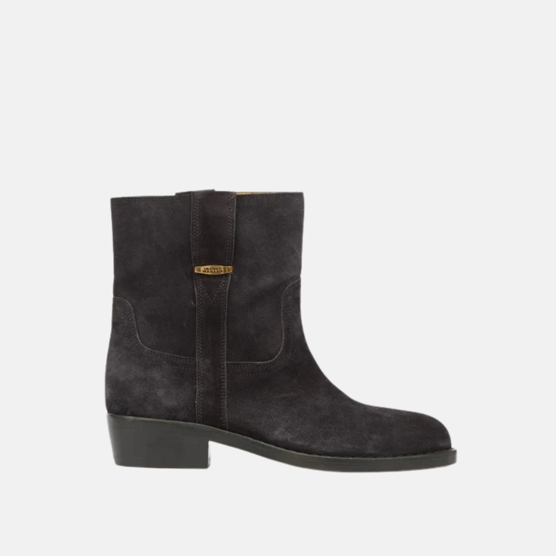 Lylie Camargue Boots In Suede Calfskin Leather