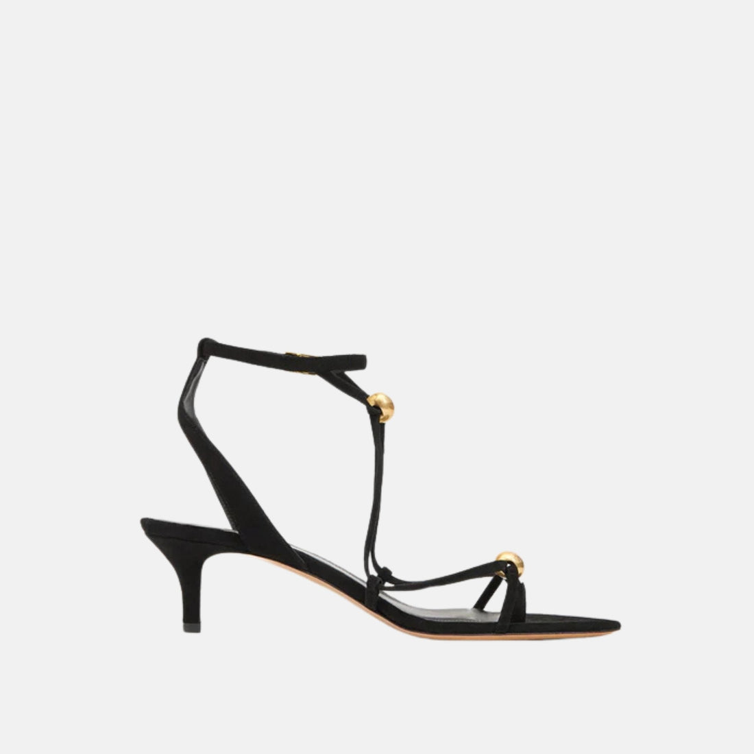 Olya High Heeled Sandals In Suede Leather