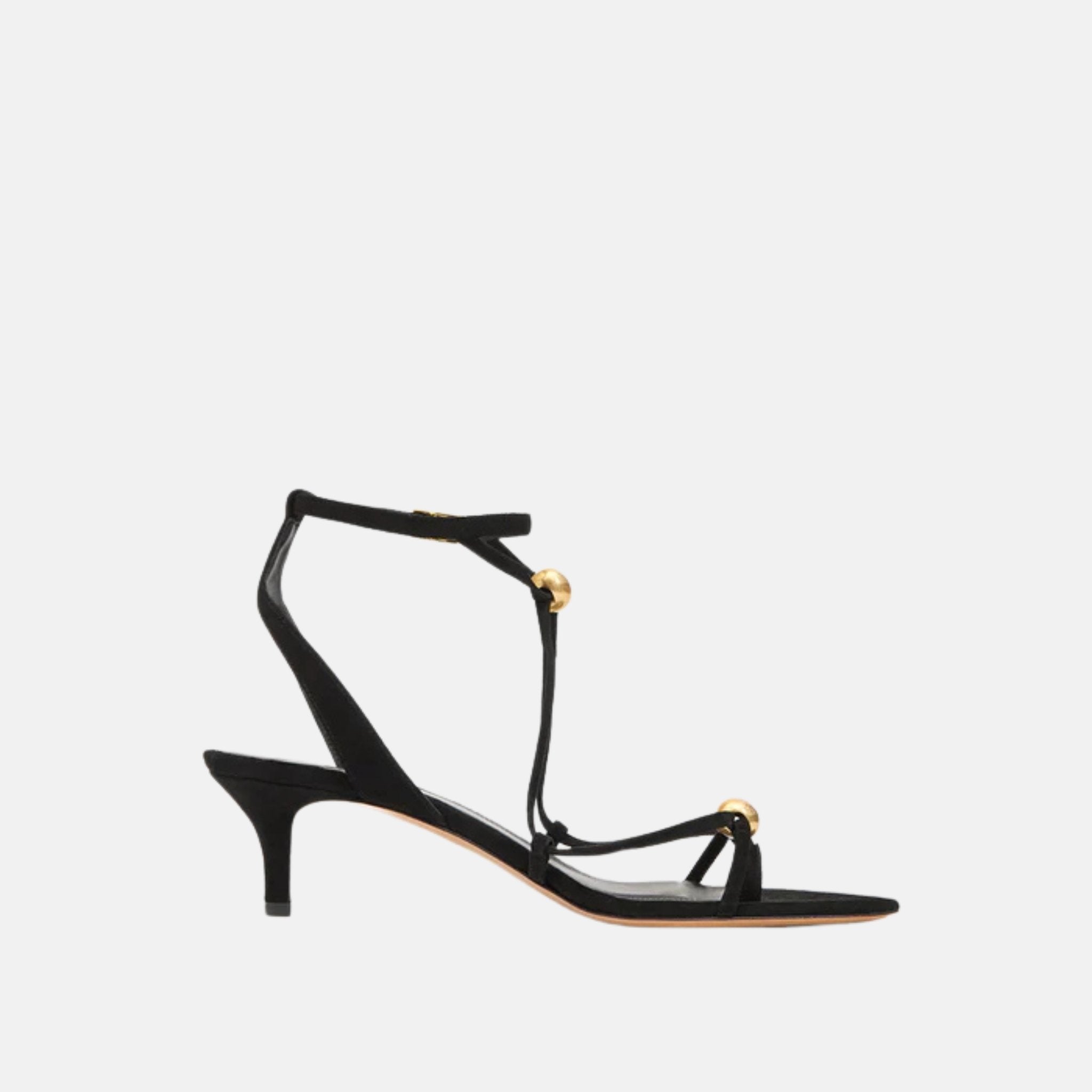 Olya High Heeled Sandals In Suede Leather