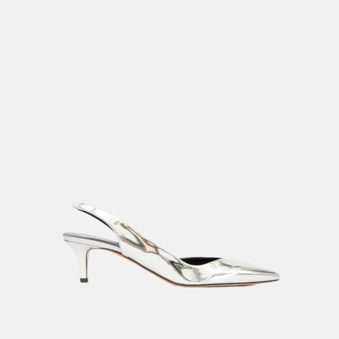 Padim Slingback Pumps In Mirror Effect Finish