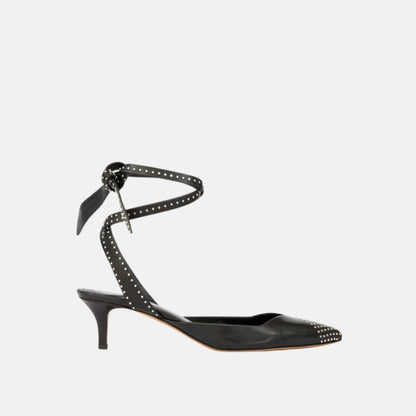 Pilvee Slingback Pumps In Studded Calfskin Leather