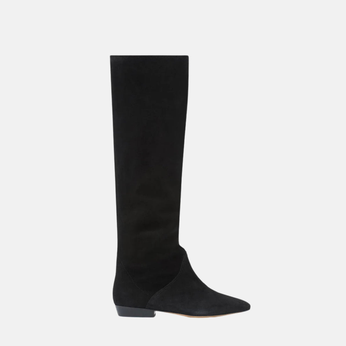 Sayla Flat Boots In Suede Leather