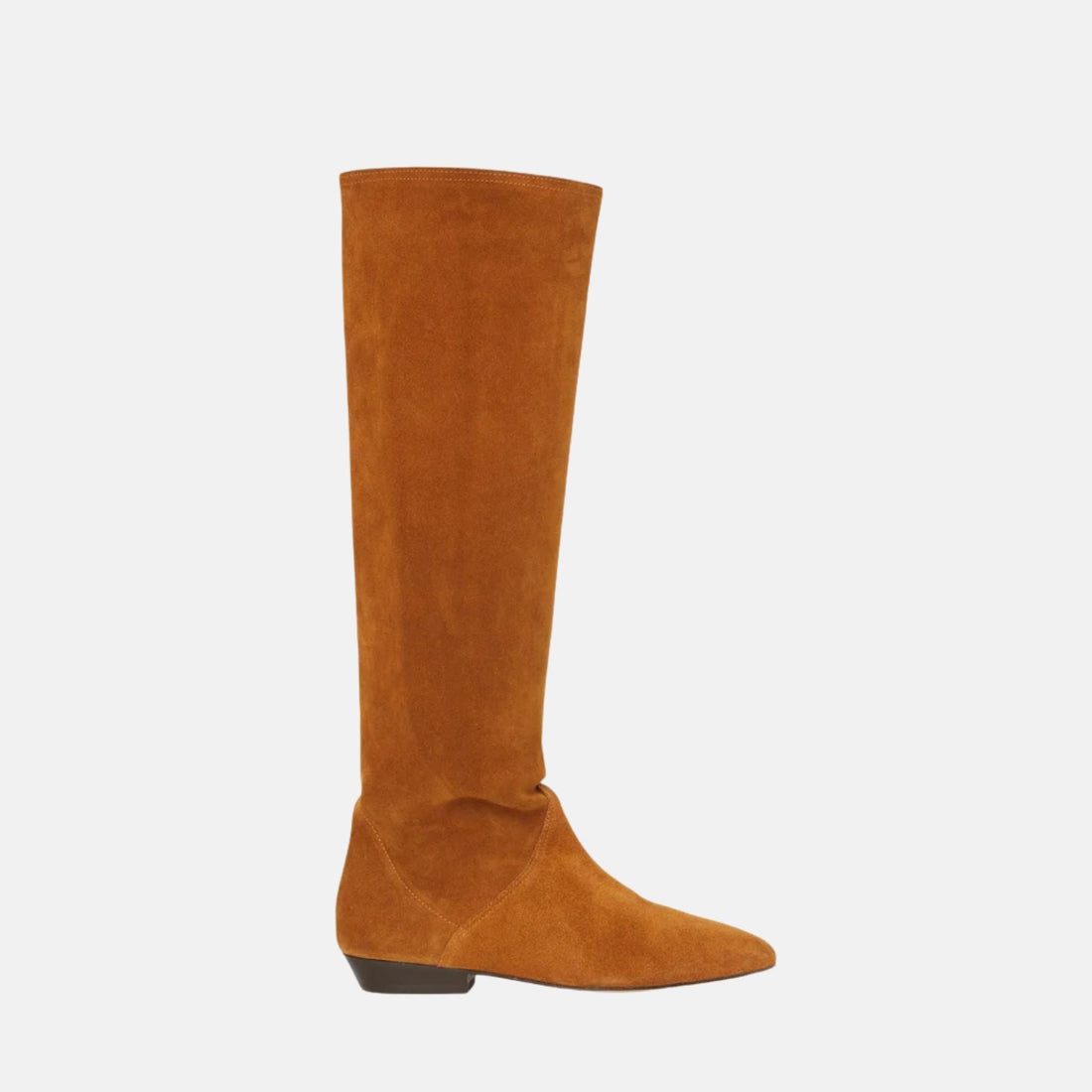 Sayla Flat Boots In Suede Leather