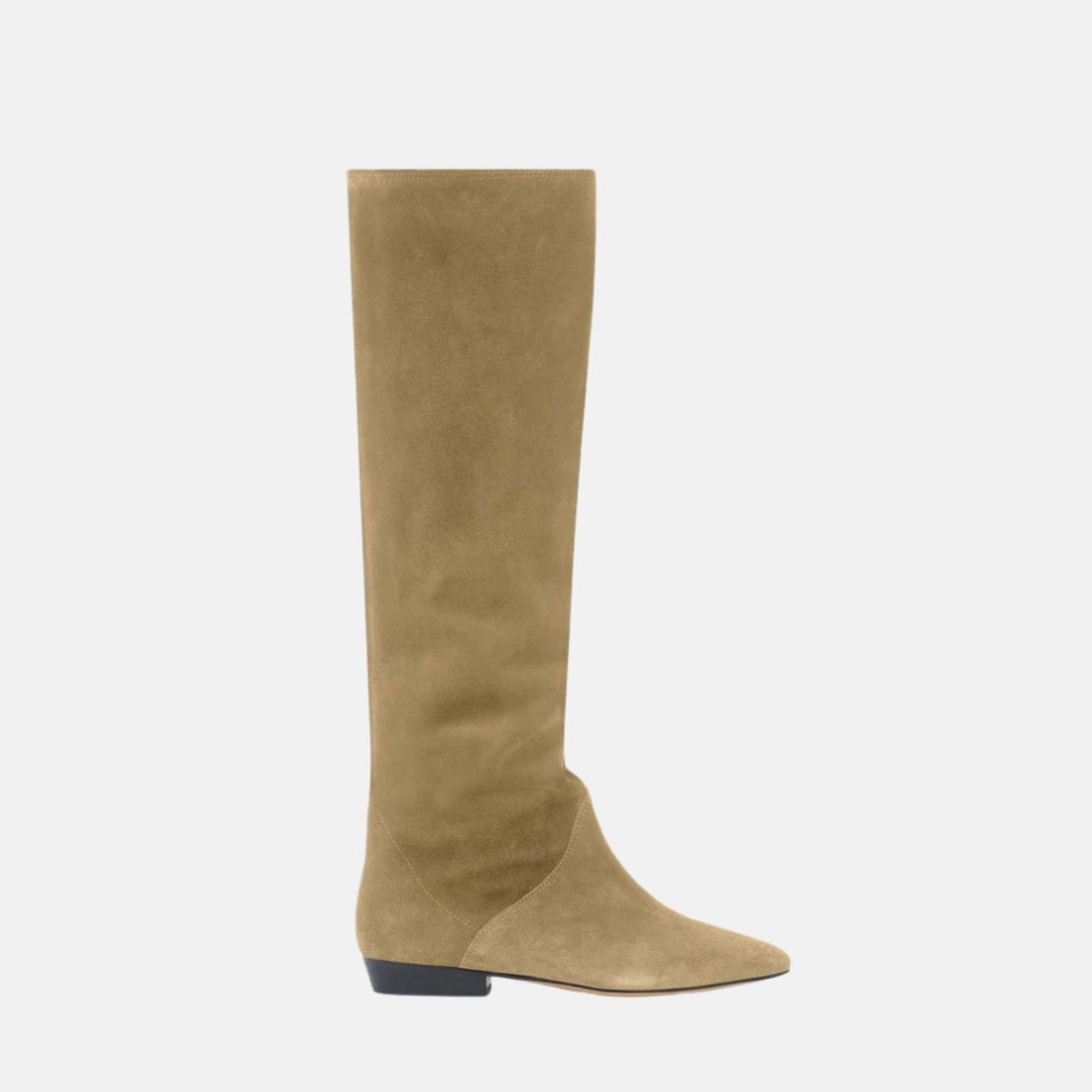 Sayla Flat Boots In Suede Leather