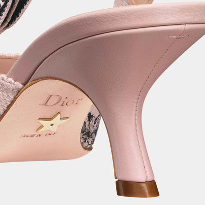 J Adior Dior Lucky Slingback Pump in Cotton and Lambskin
