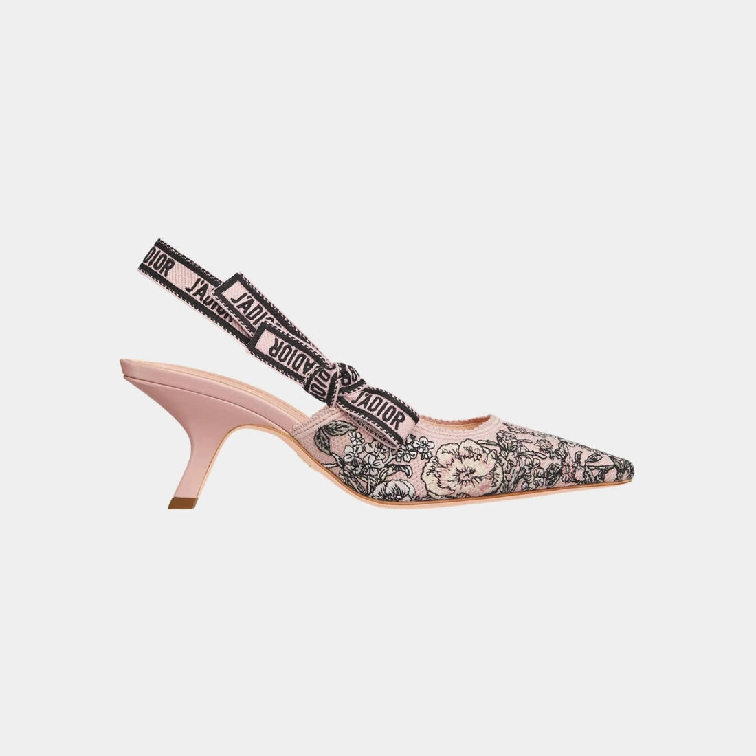 J Adior Dior Lucky Slingback Pump in Cotton and Lambskin