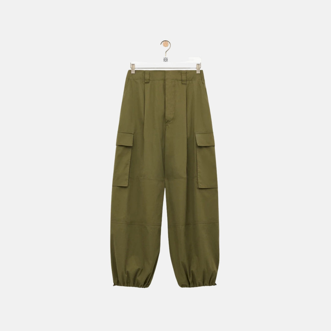 Cargo Trousers In Cotton And Silk