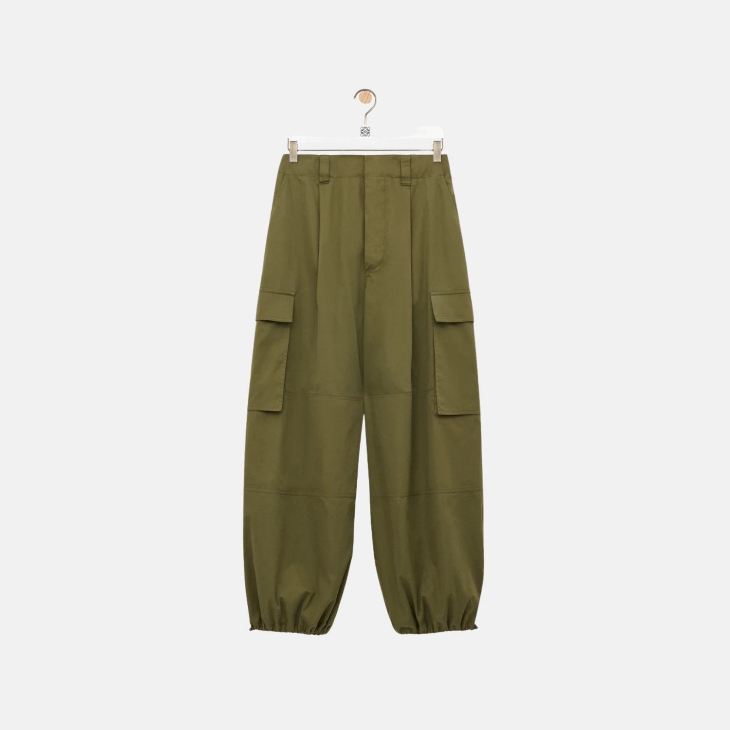 Cargo Trousers In Cotton And Silk