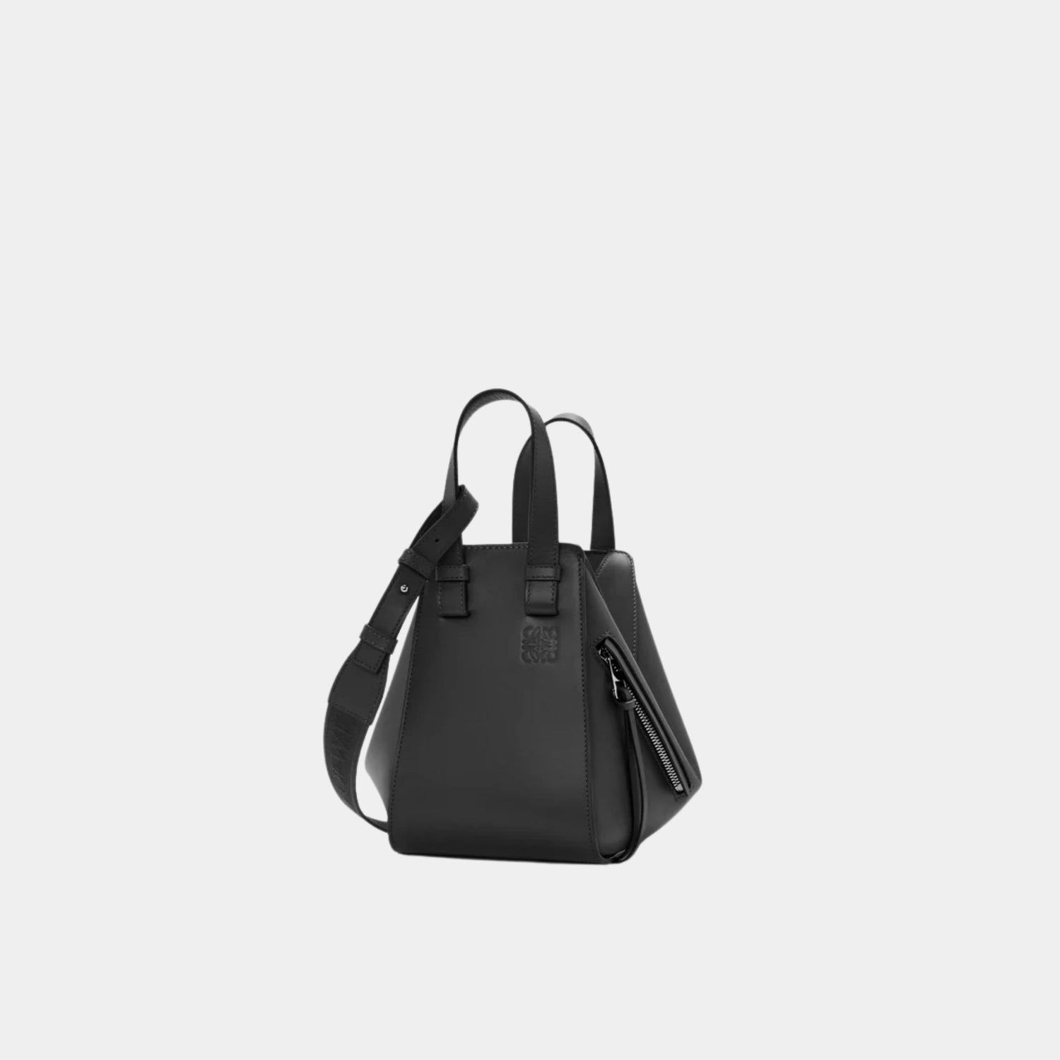 Compact Hammock Bag In Satin Calfskin