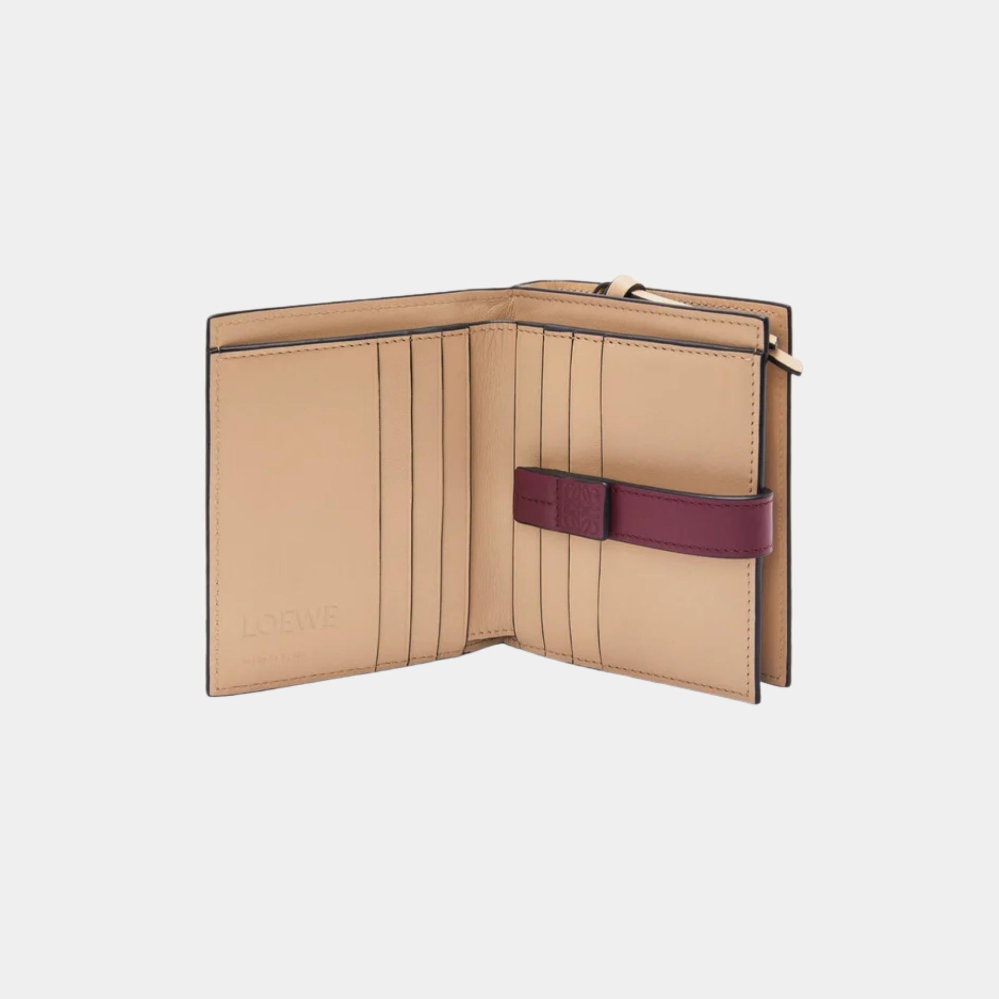 Compact Zip Wallet In Soft Grained Calfskin