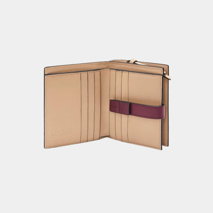 Compact Zip Wallet In Soft Grained Calfskin