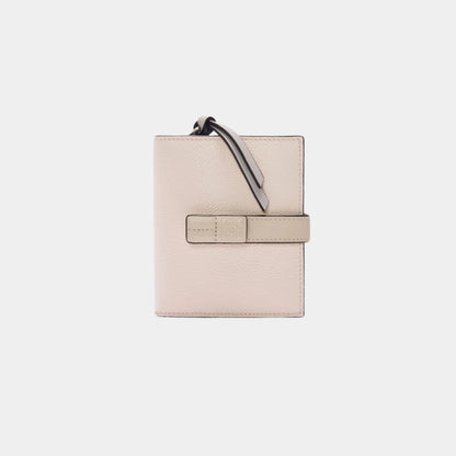 Compact Zip Wallet In Soft Grained Calfskin