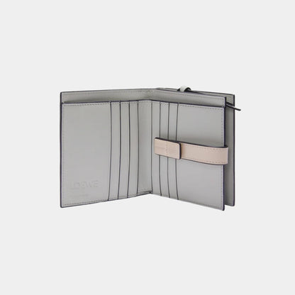 Compact Zip Wallet In Soft Grained Calfskin