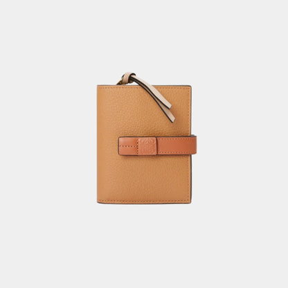 Compact Zip Wallet In Soft Grained Calfskin