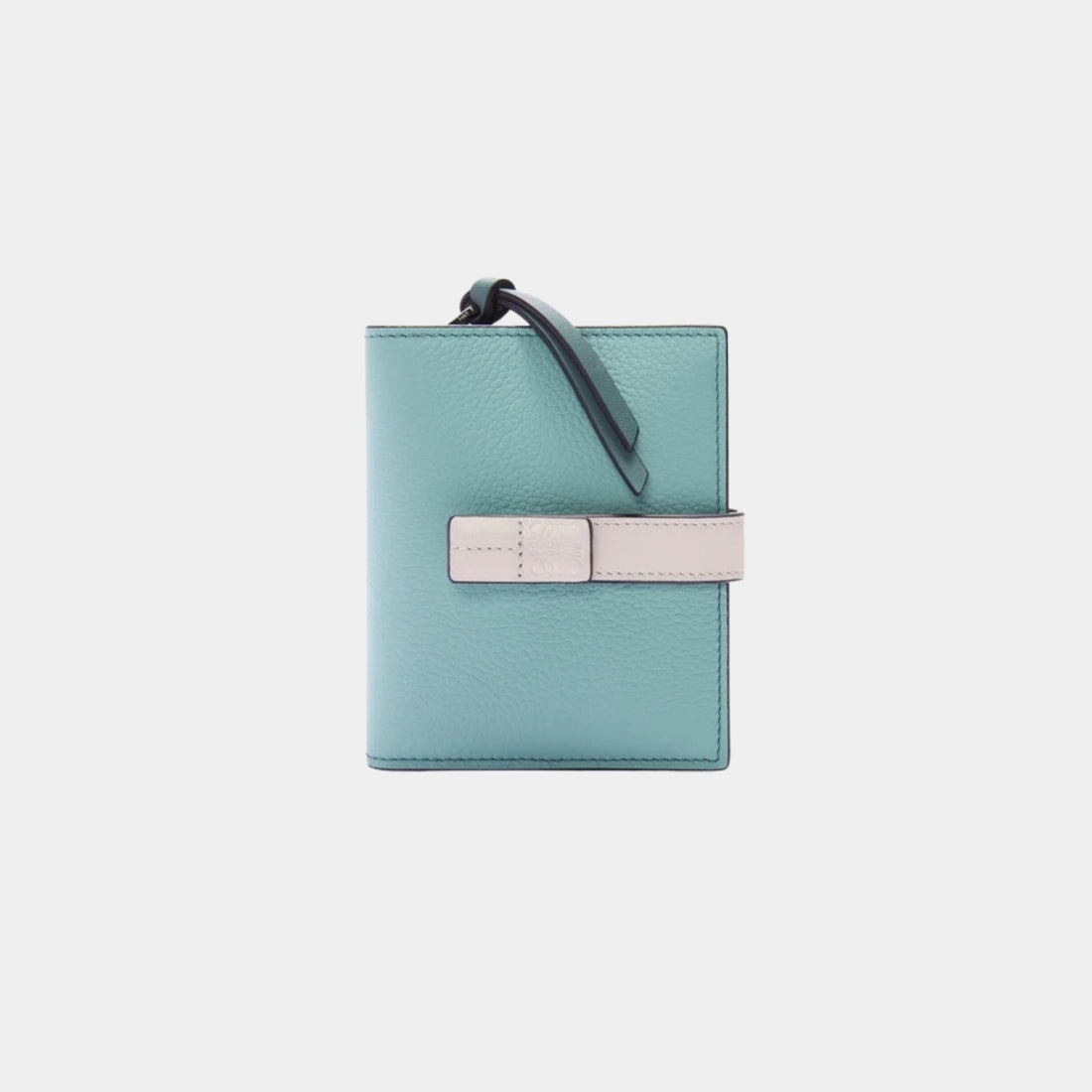 Compact Zip Wallet In Soft Grained Calfskin