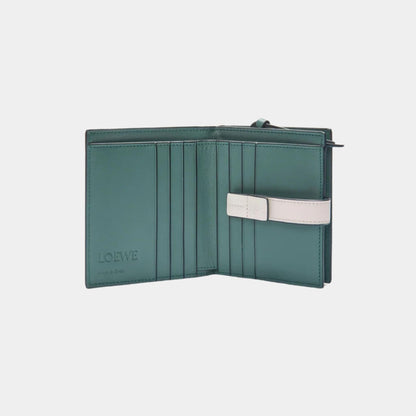 Compact Zip Wallet In Soft Grained Calfskin