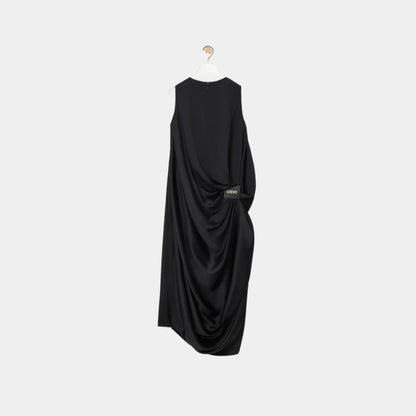 Draped Dress in Silk